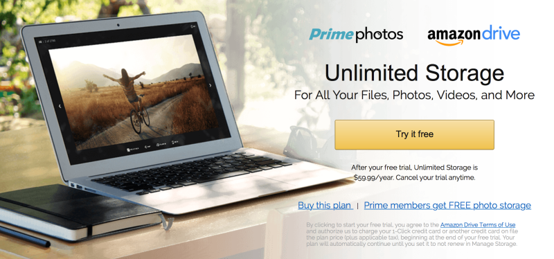 Un Año de Amazon Cloud Drive, $48 con código WINTERPRINTS